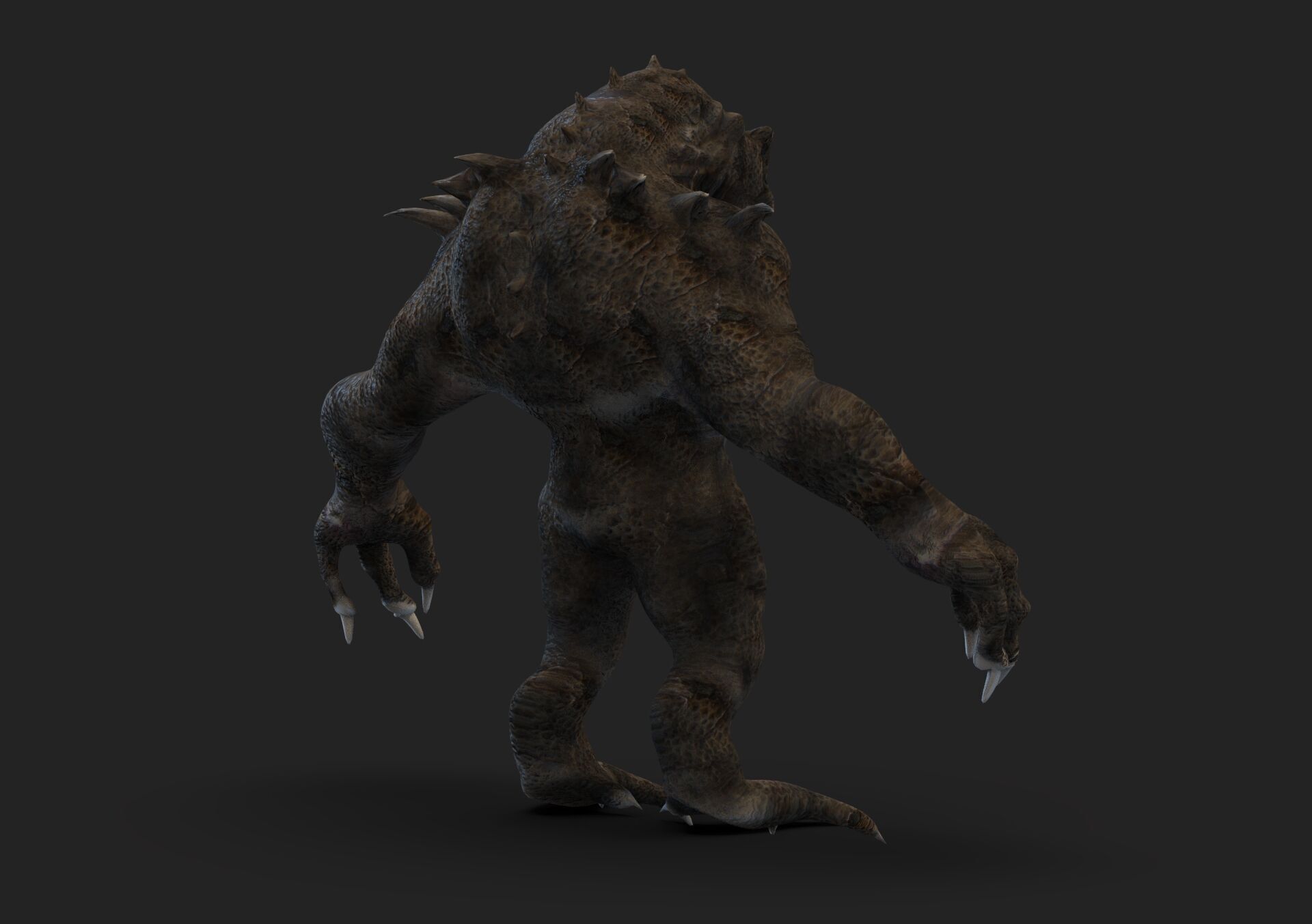 Creature Low-poly 3D model_3