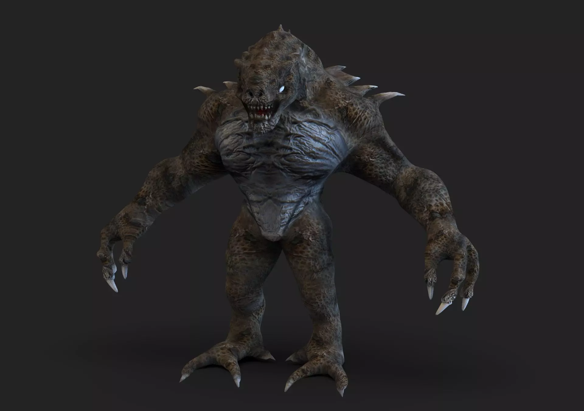 Creature Low-poly 3D model_0