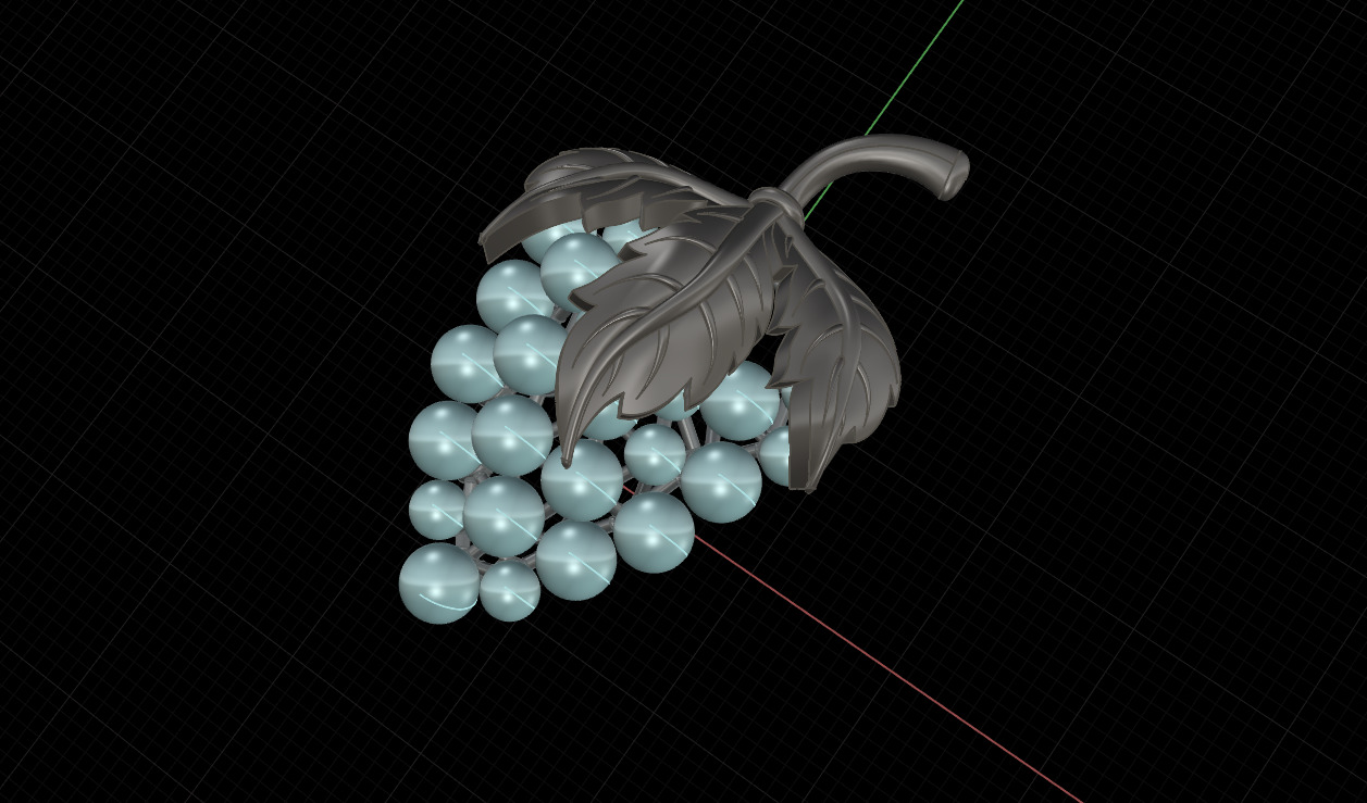 Grape 3D print model_2
