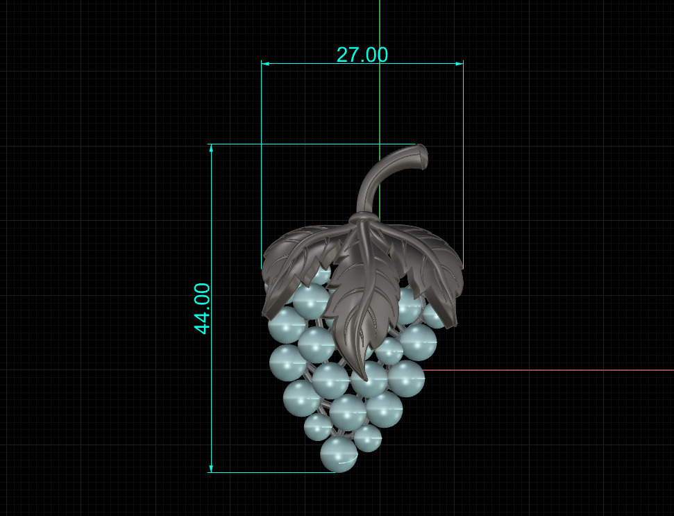 Grape 3D print model_1