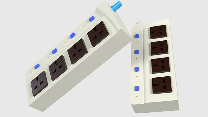 Multi Plugs Electric socket  3D model