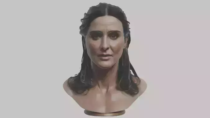 The Substance Demi Moore Head Bust Low-poly 3D model