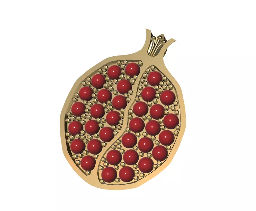 Pomegranate 3D print model_0