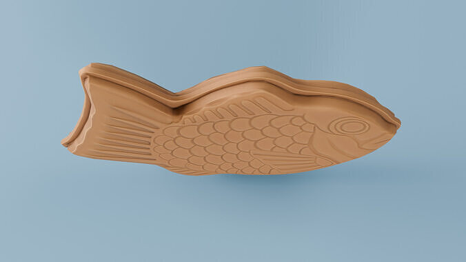 Taiyaki Low-poly 3D model 5