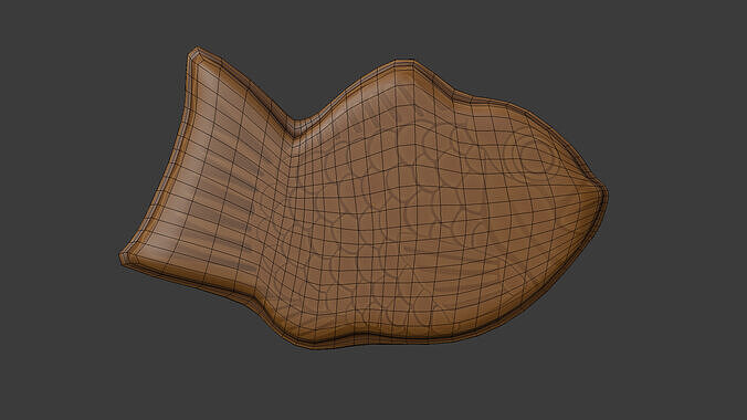 Taiyaki Low-poly 3D model 6