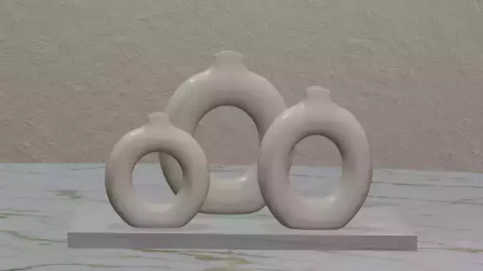 vase donut 3d model
