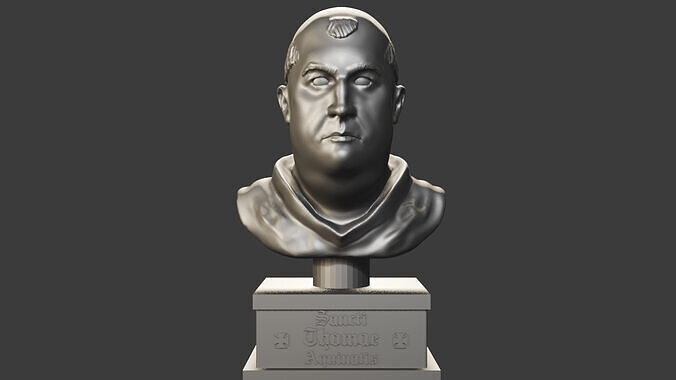 Saint Thomas Aquinas Bust Free 3D print model