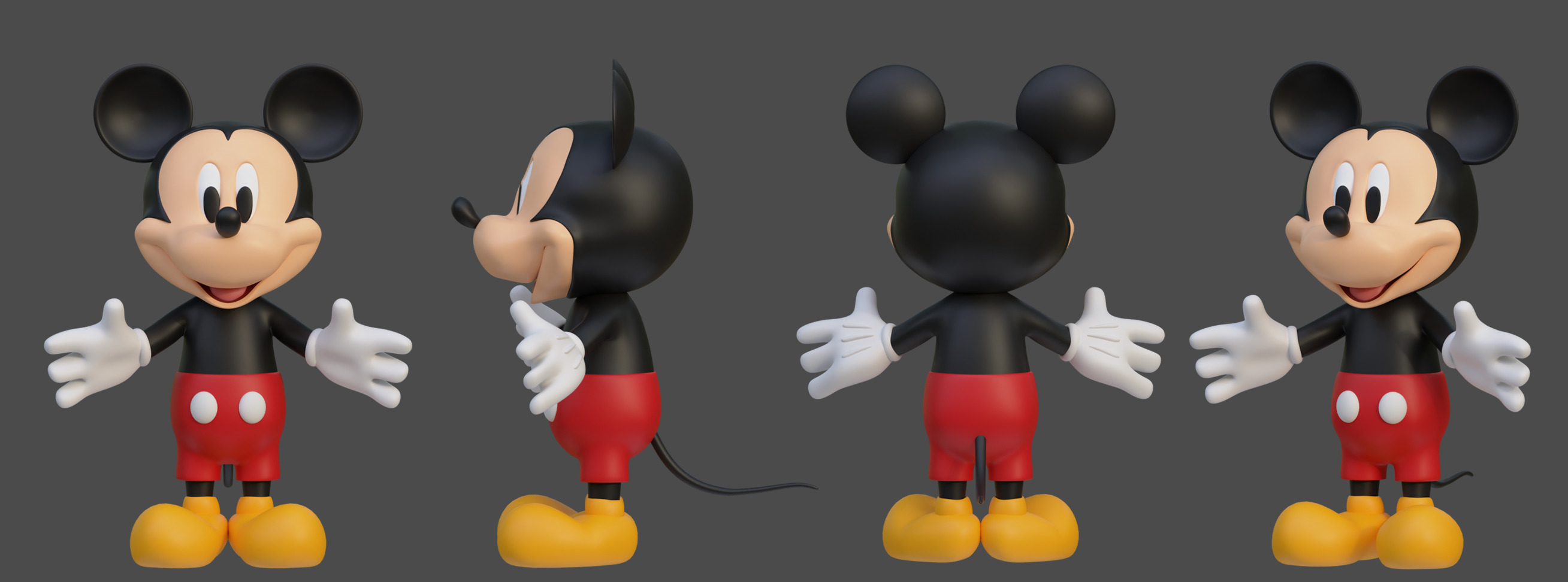 Mickey Mouse 3D print model_4