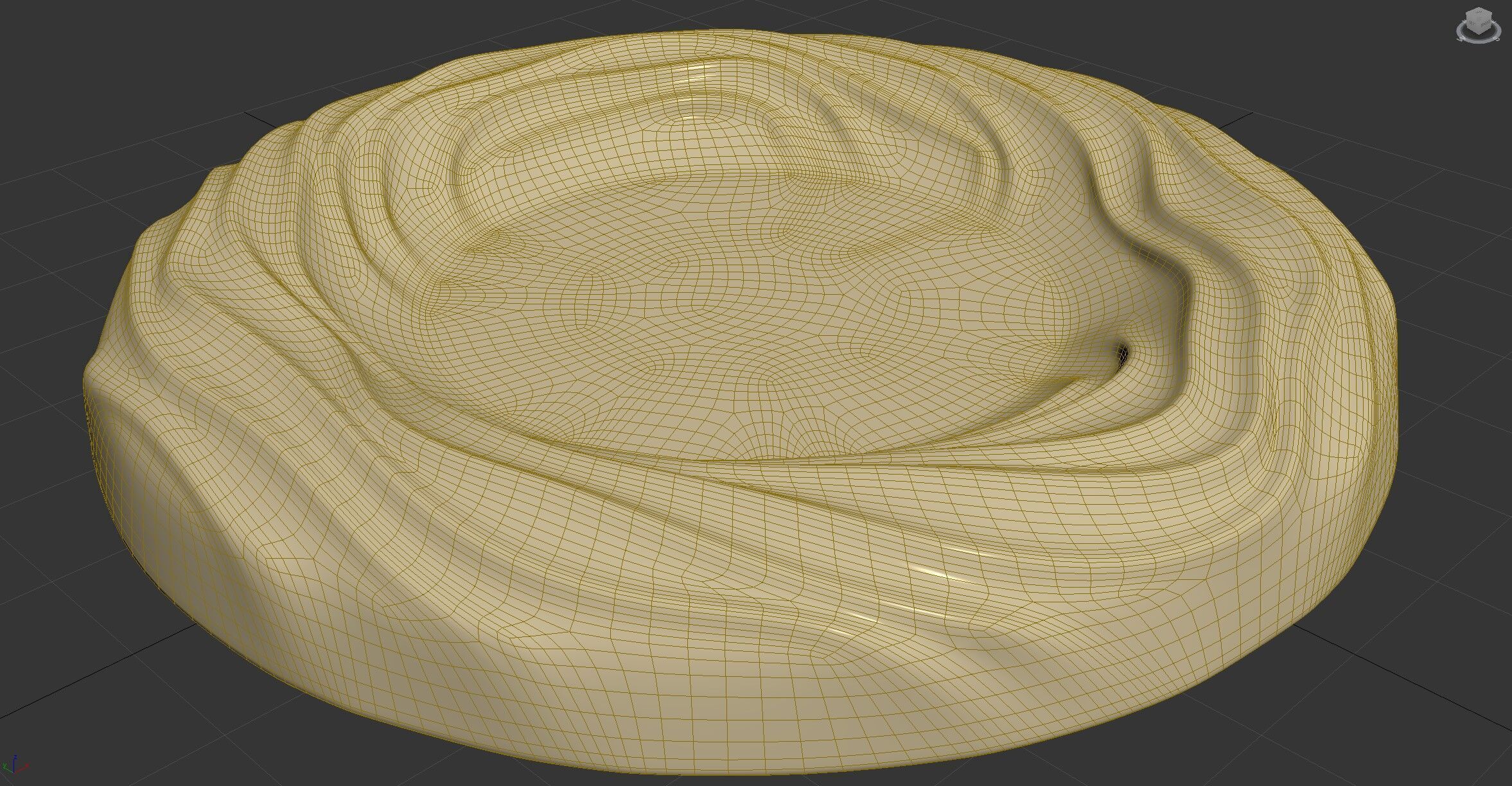 Desert Wind - Sea Waves - Tealight Holder 3D print model_7