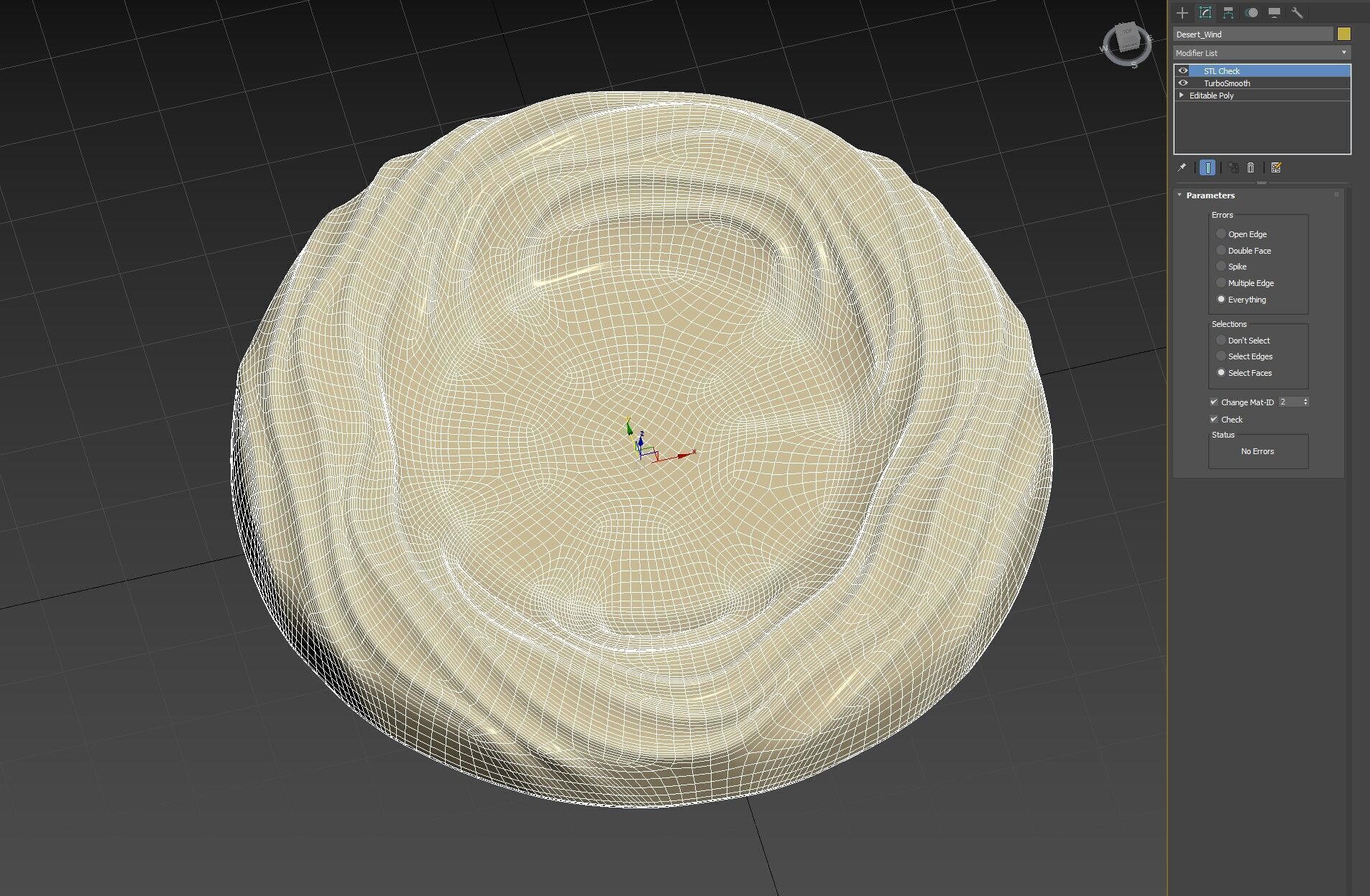 Desert Wind - Sea Waves - Tealight Holder 3D print model_6