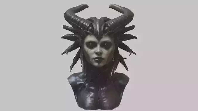 HR Giger Woman Scifi Head Bust Female Girl Alien