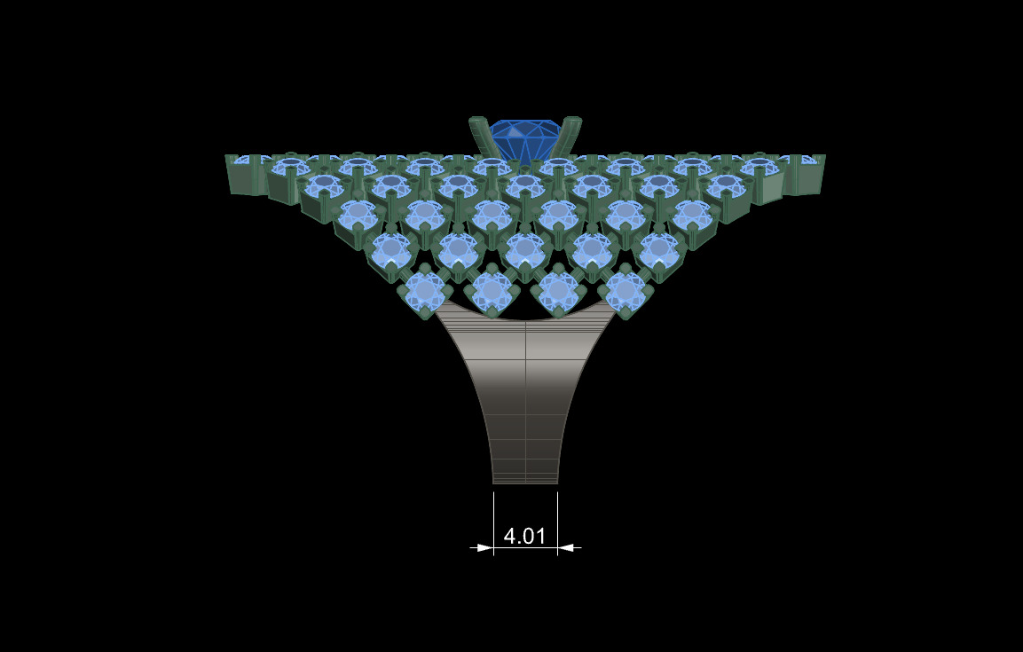 Ring fullgem 3D print model_3