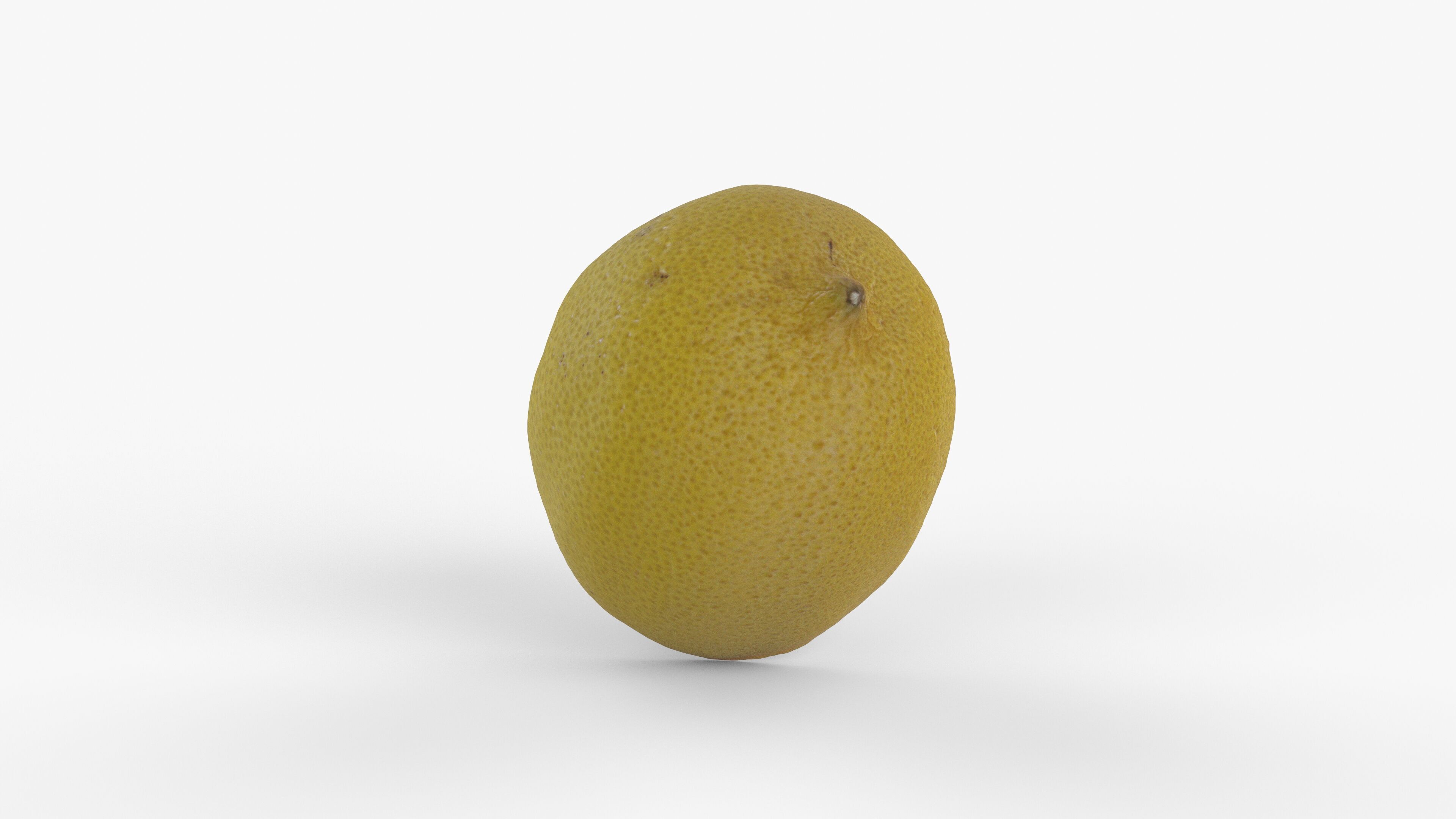 Photorealistic 3D scan of half a Lemon Low-poly 3D model_6