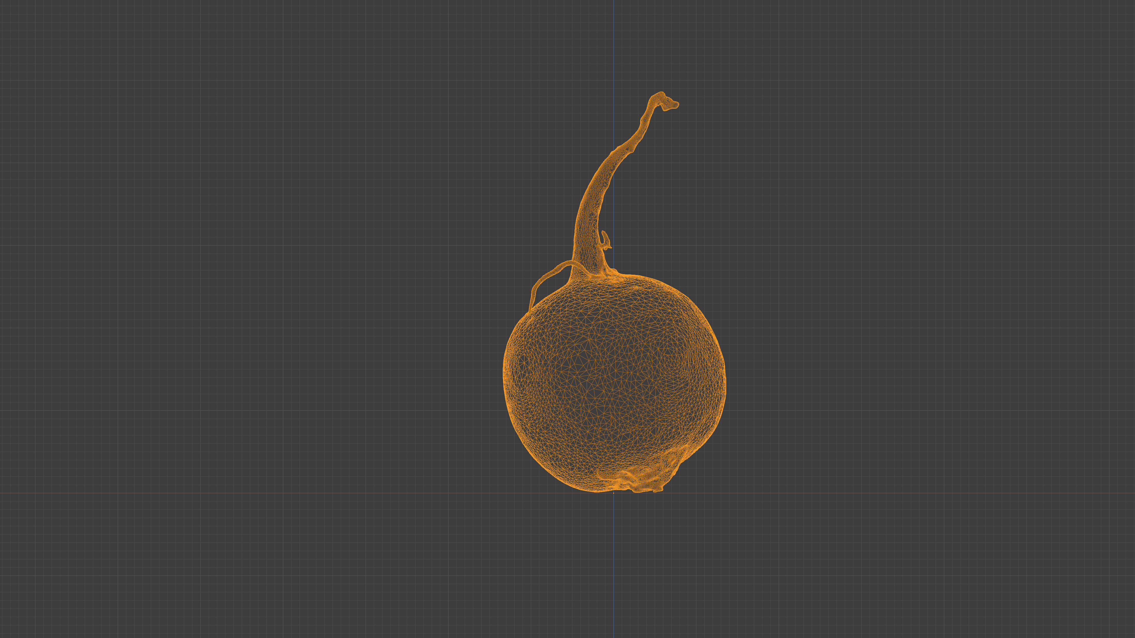 Photorealistic 3D scan of green radish Low-poly 3D model_22