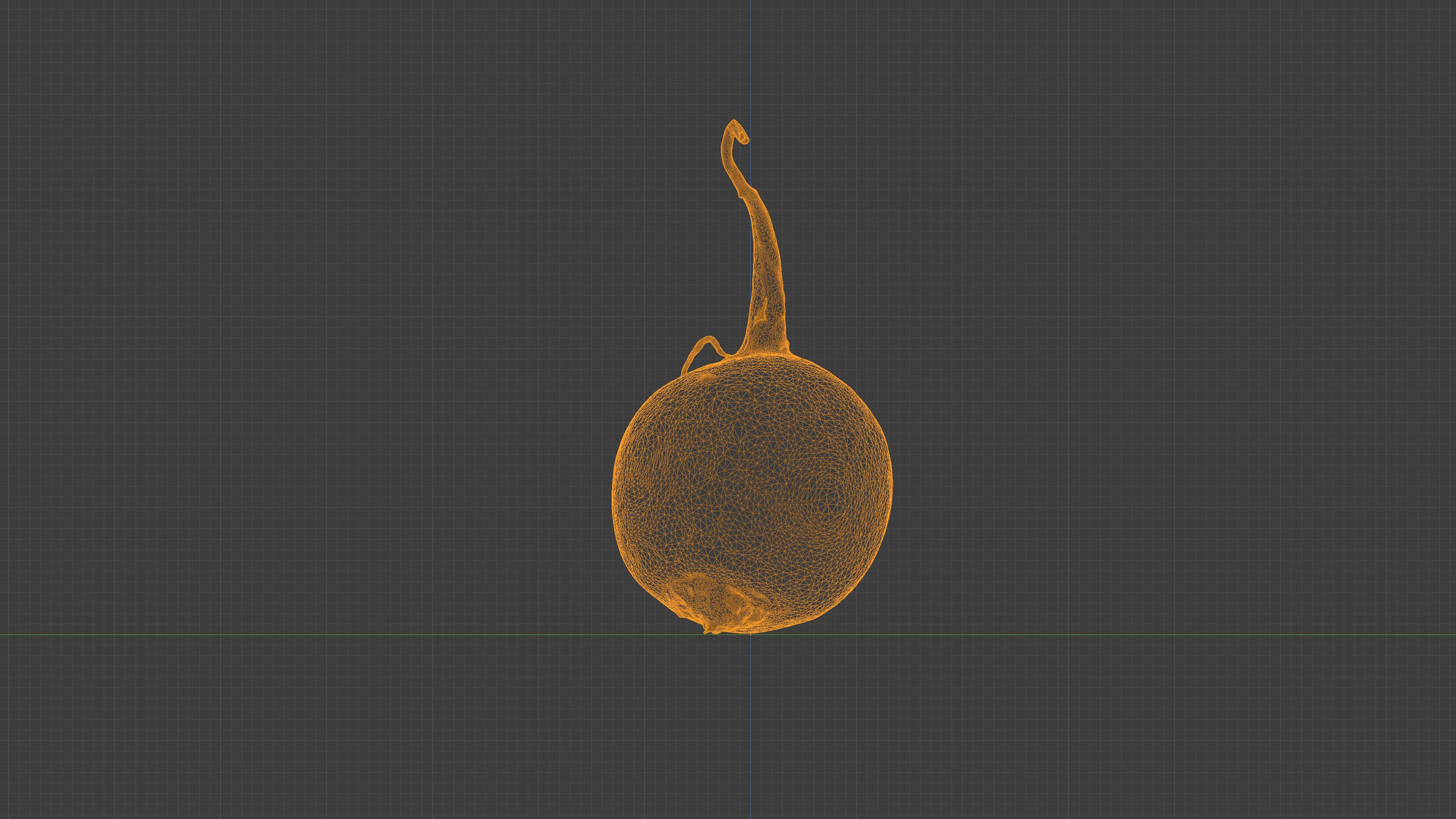 Photorealistic 3D scan of green radish Low-poly 3D model_21