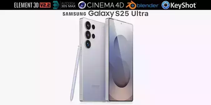 Samsung Galaxy S25 Ultra 3D model