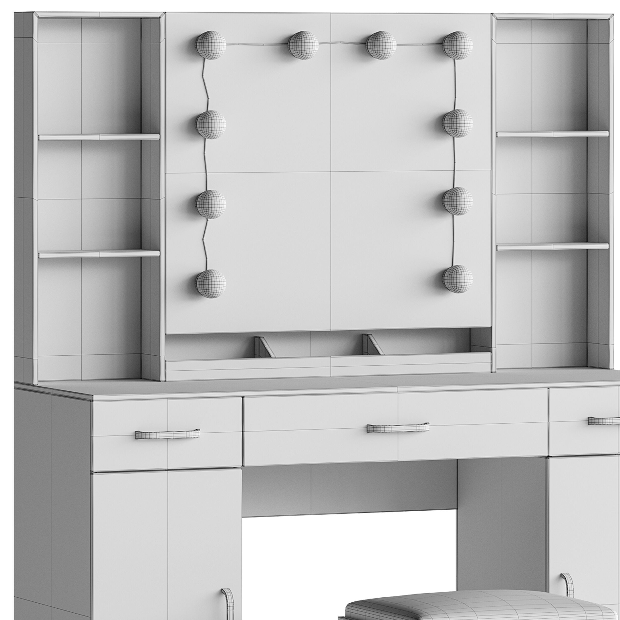 Coiffeuse Ozen 3D model_14