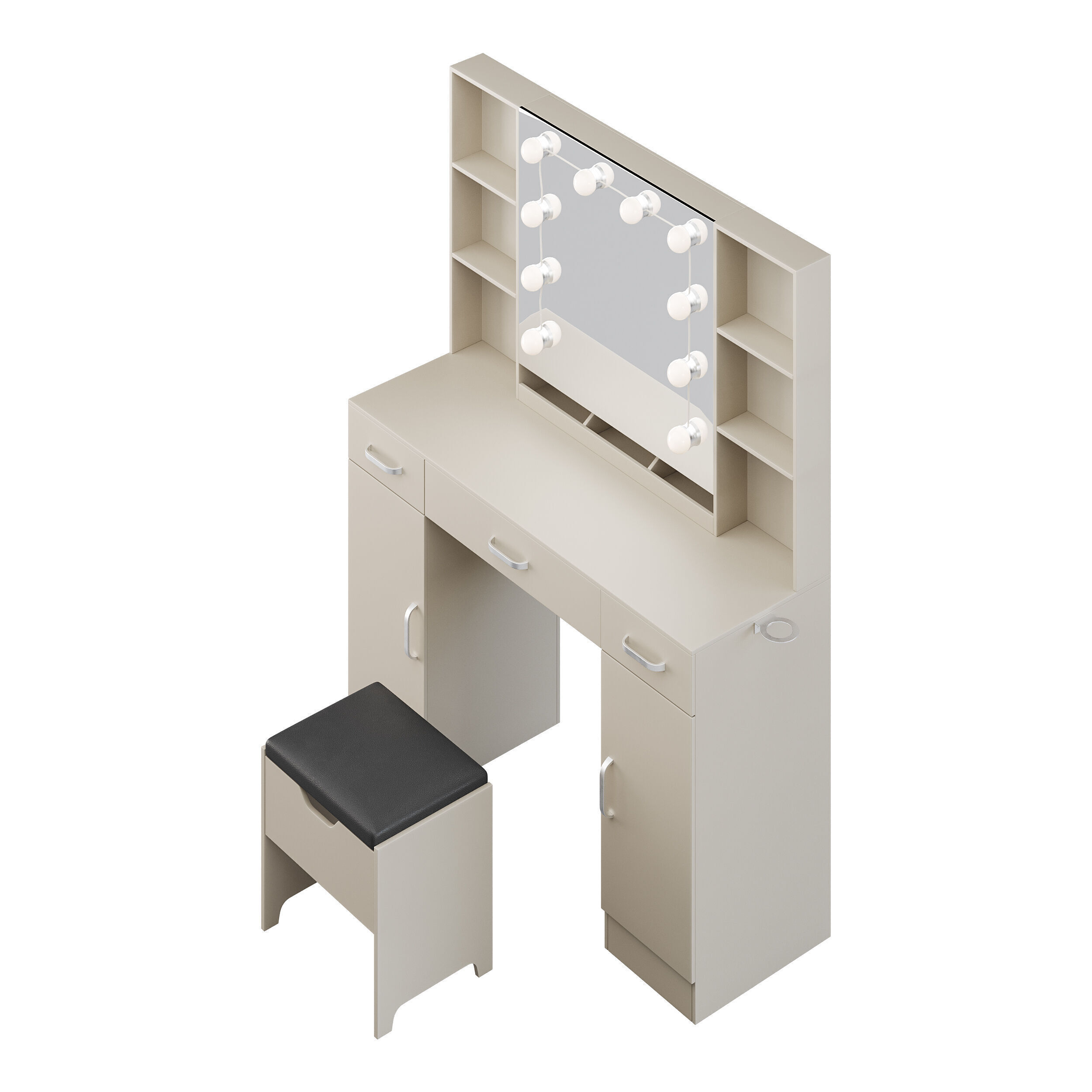 Coiffeuse Ozen 3D model_4