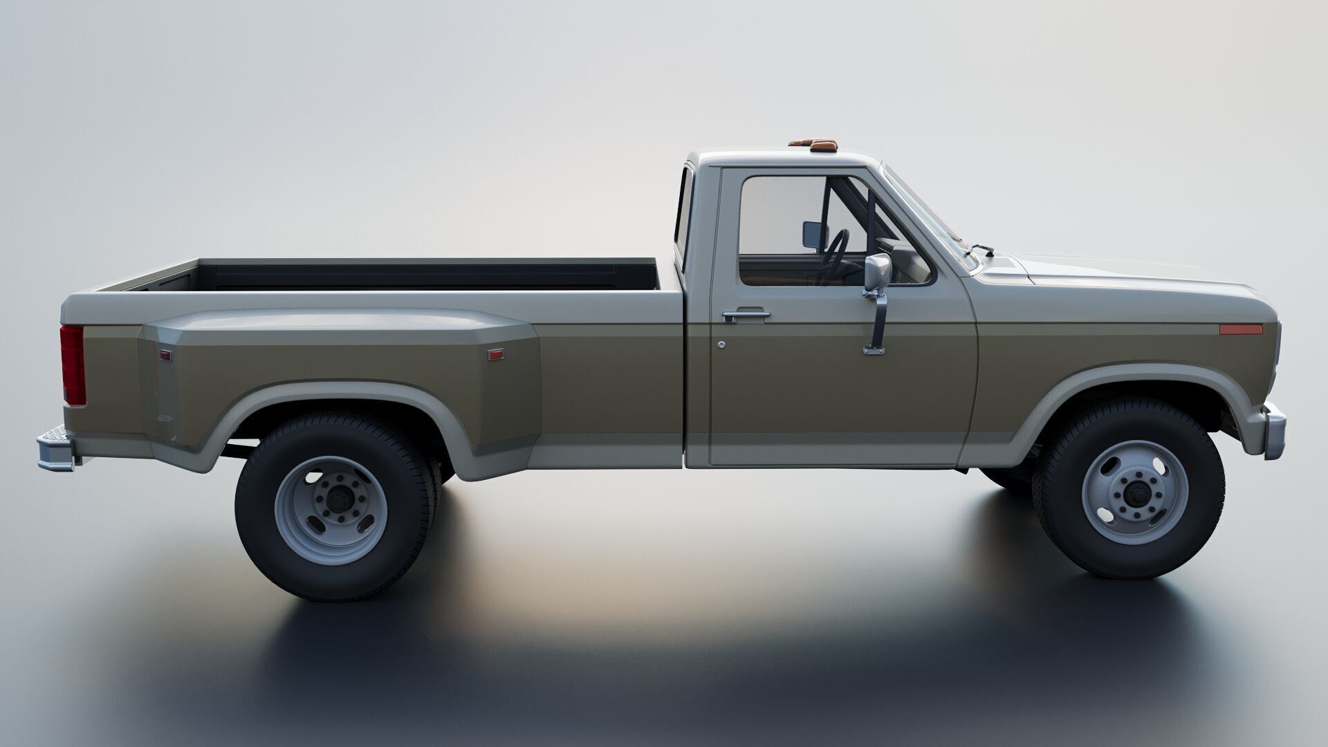 Pickup Truck F-350 Dually 1980 3D print model_8