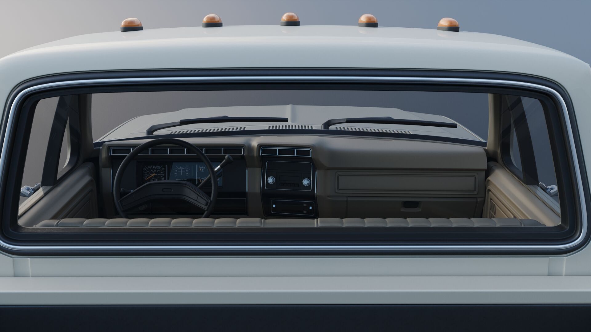 Pickup Truck F-350 Dually 1980 3D print model_17