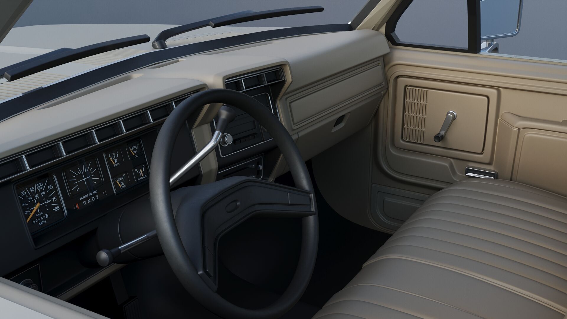 Pickup Truck F-350 Dually 1980 3D print model_16