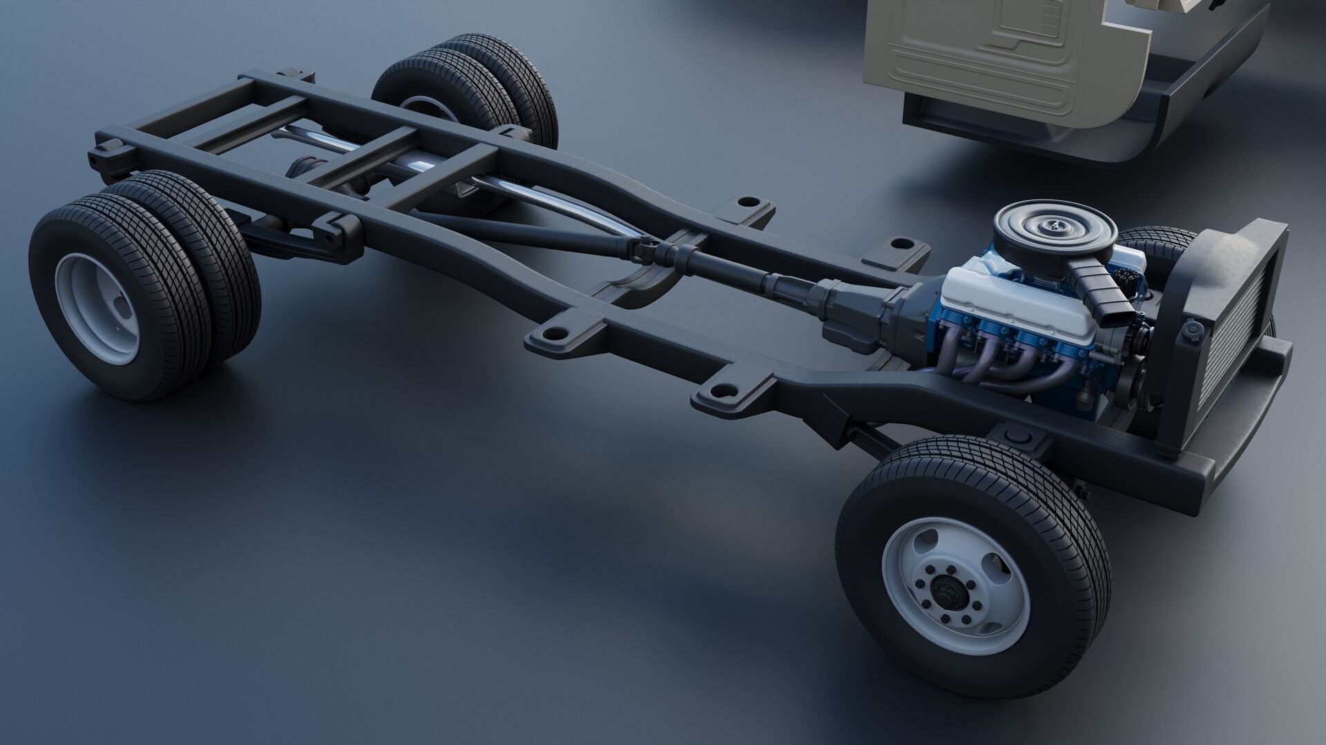 Pickup Truck F-350 Dually 1980 3D print model_28