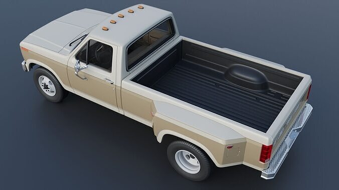 Pickup Truck F-350 Dually 1980  3D print model 6