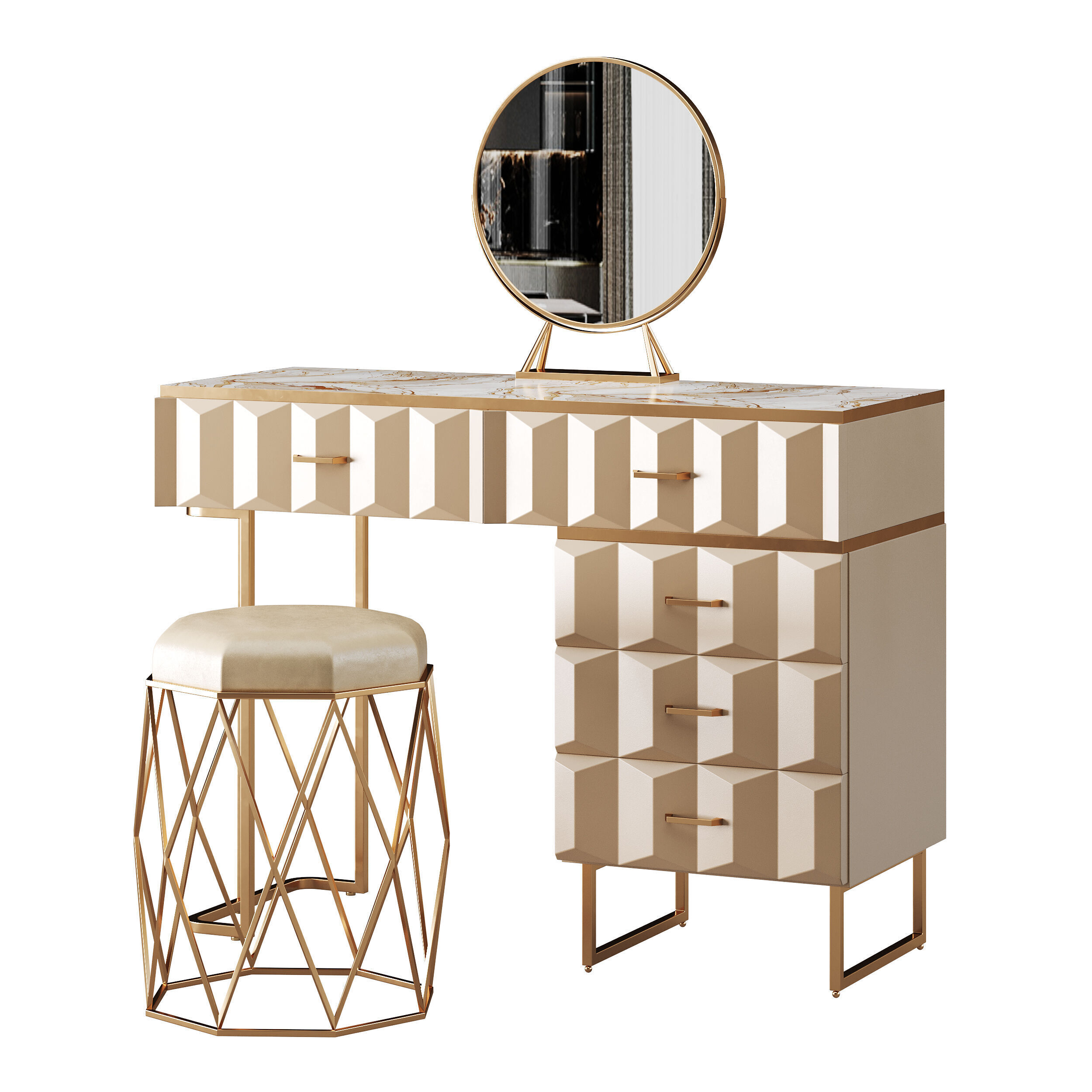 Dressing table 05 3D model_9