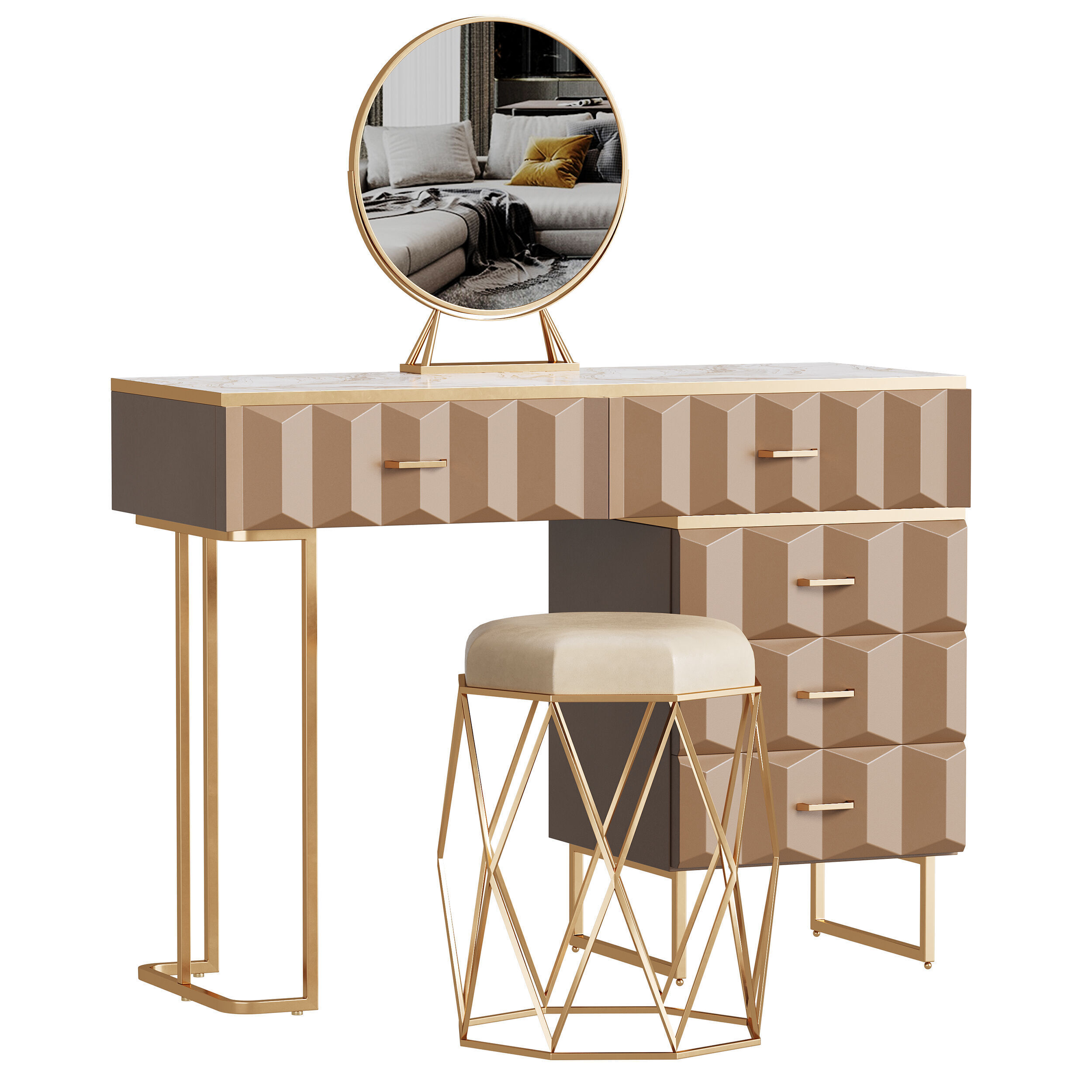 Dressing table 05 3D model_3