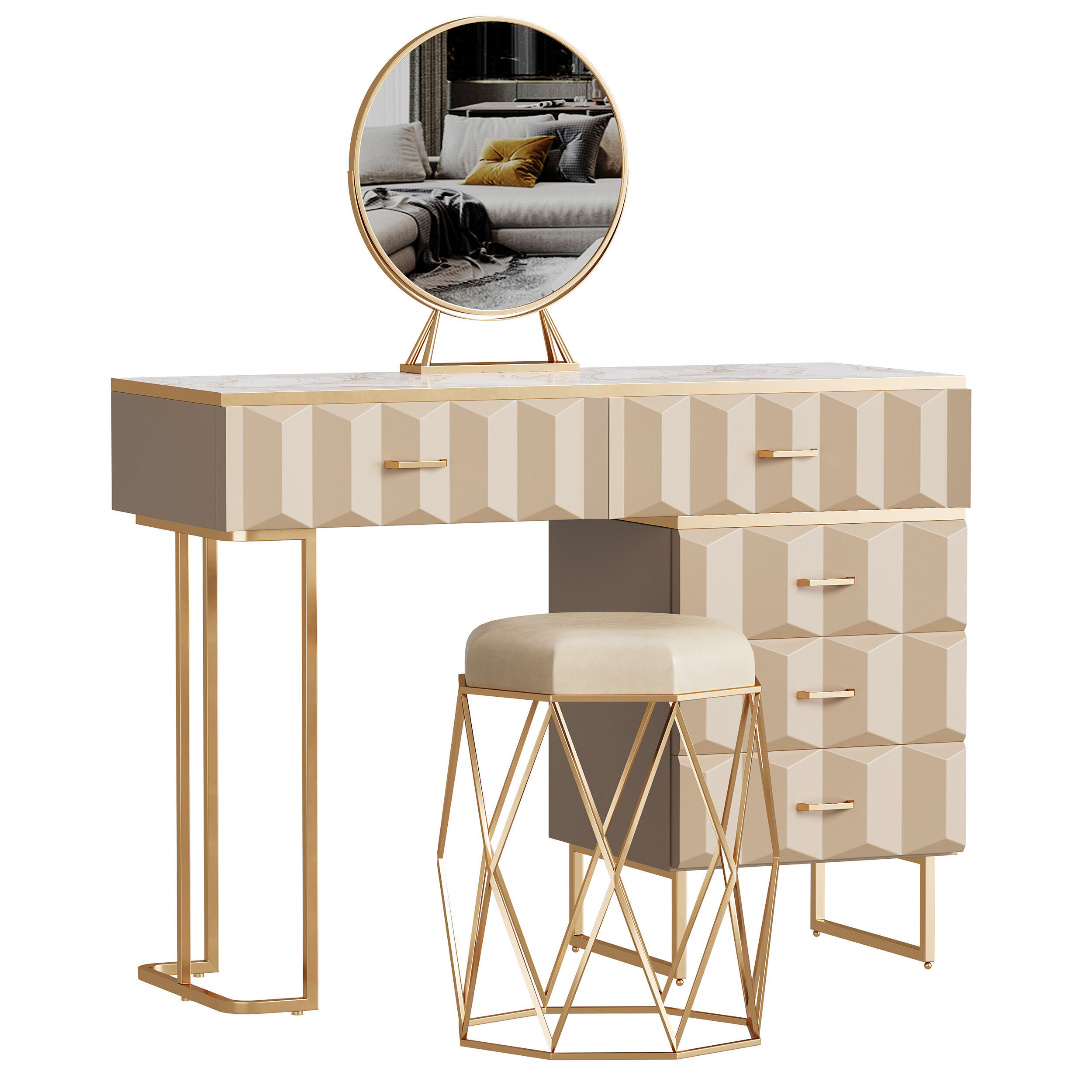 Dressing table 05 3D model_1