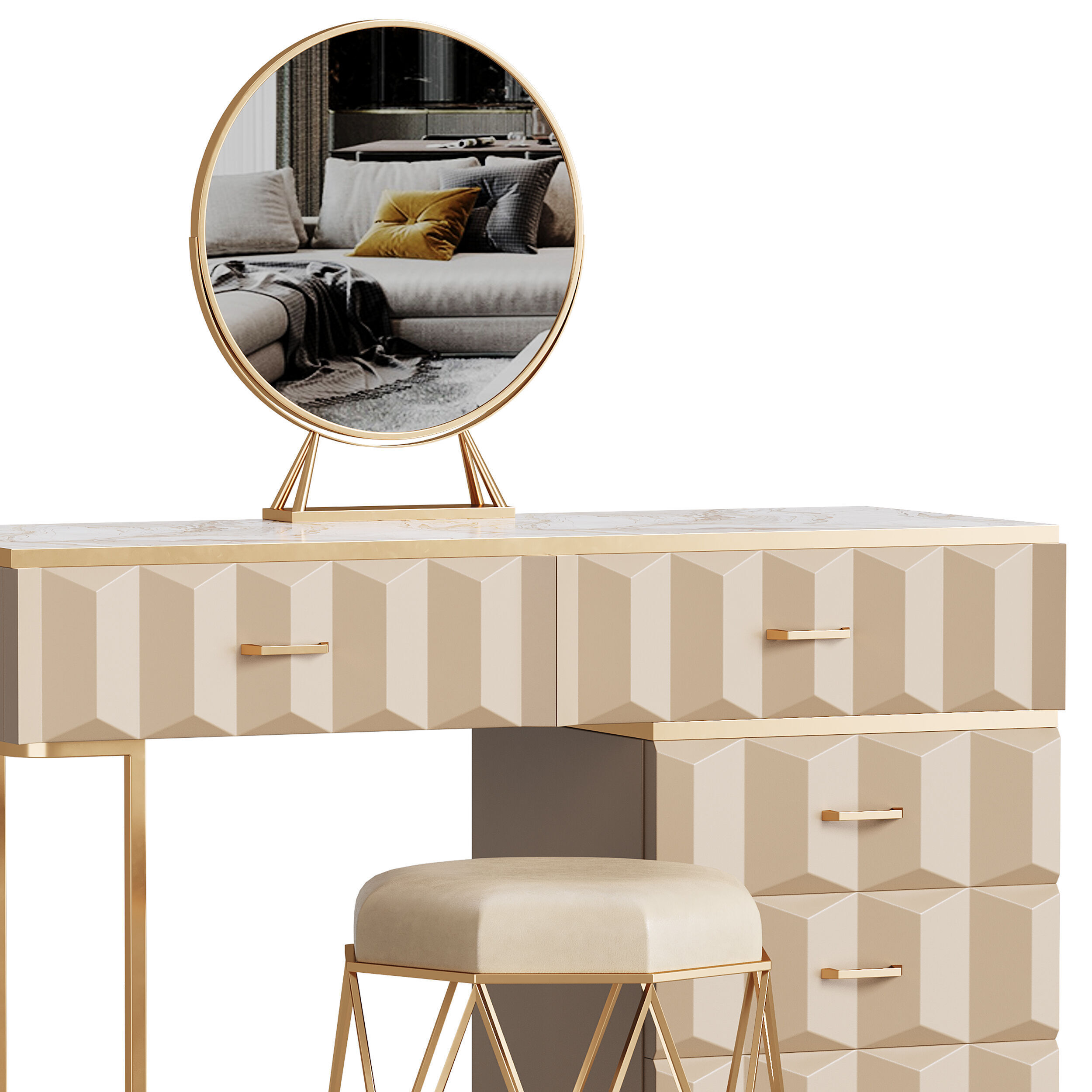 Dressing table 05 3D model_12