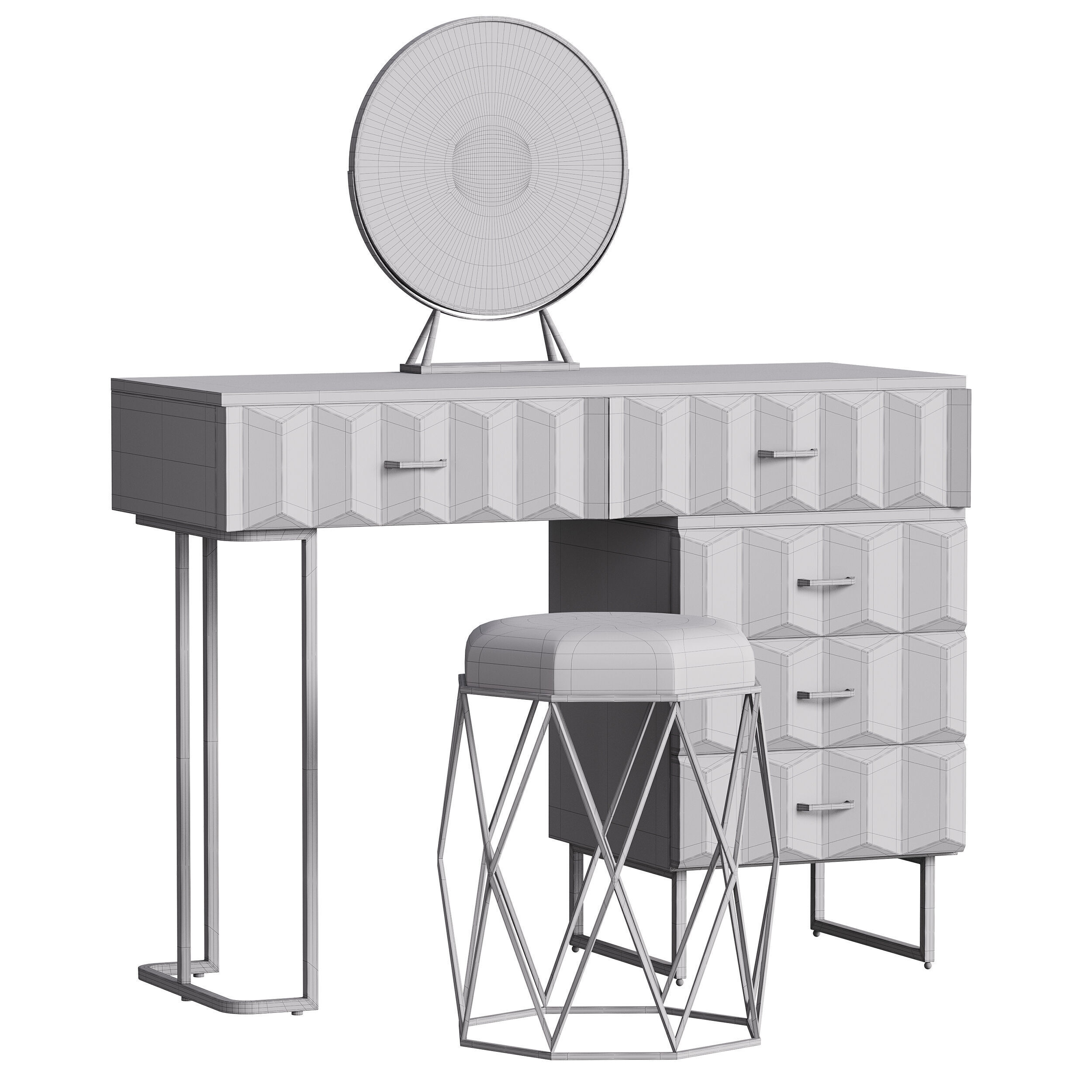 Dressing table 05 3D model_13
