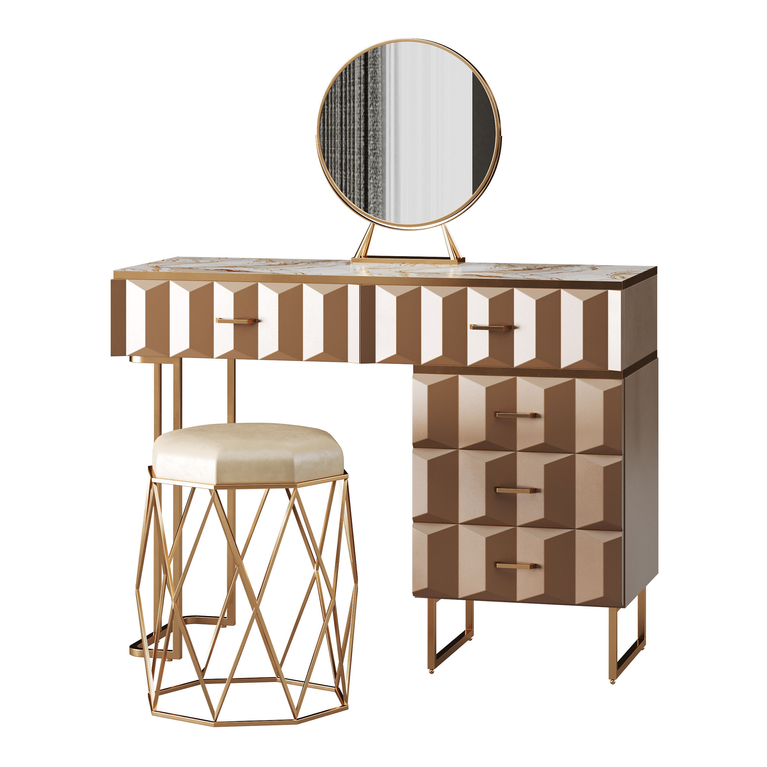 Dressing table 05 3D model_5