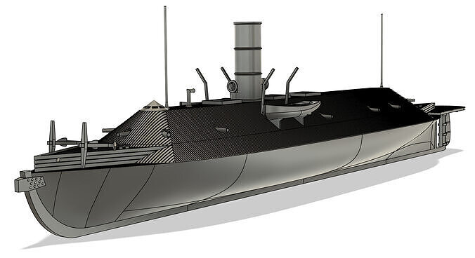 CSS Virginia RC Model 1-96 and 1-72 3D print model
