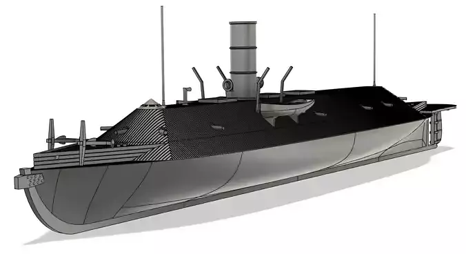 CSS Virginia RC Model 1-96 and 1-72 3D print model