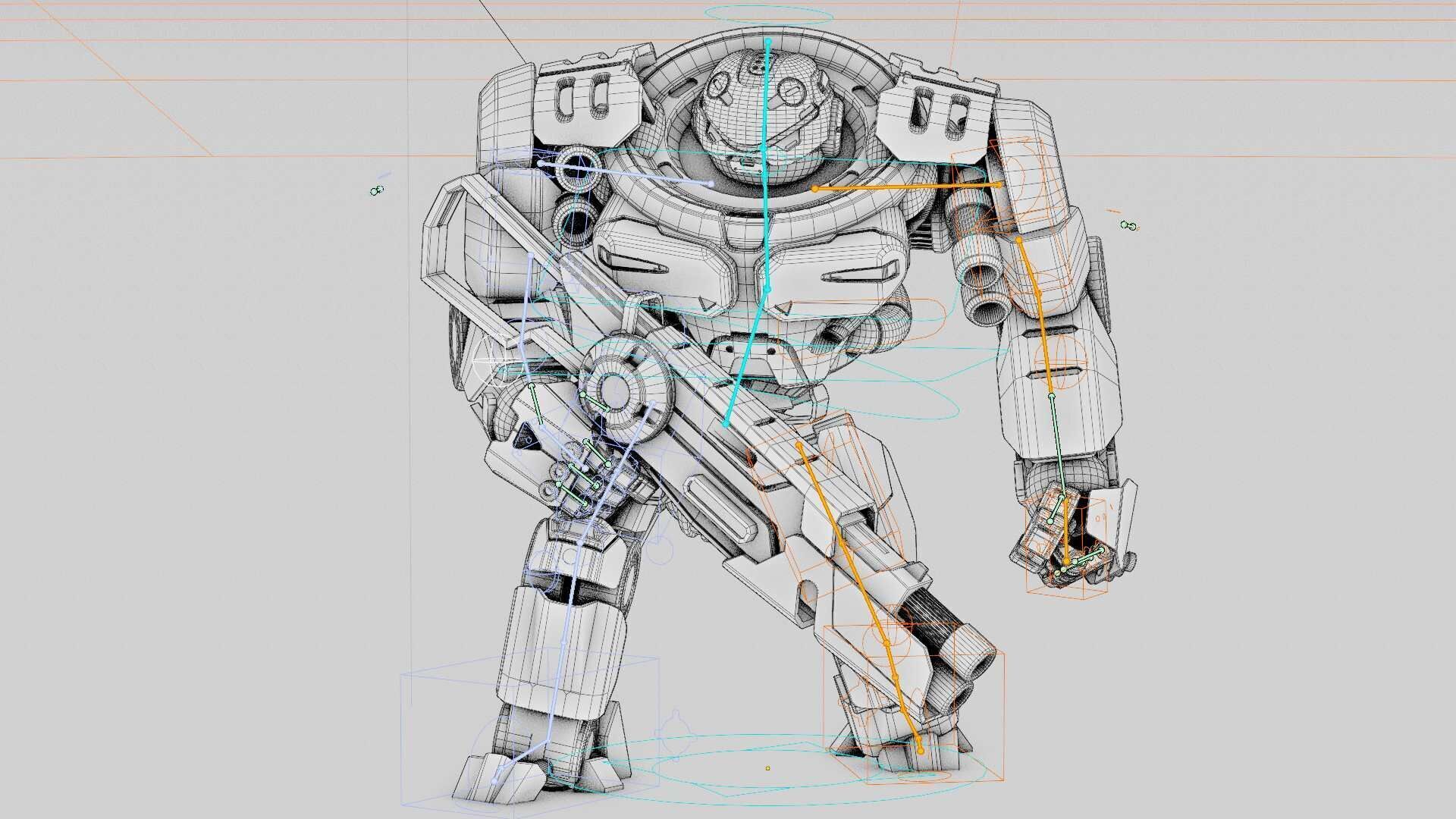 DOOM FIGHTER V-2  Rigged for Unreal Engine - Unity - MIXAMO  3D model_40