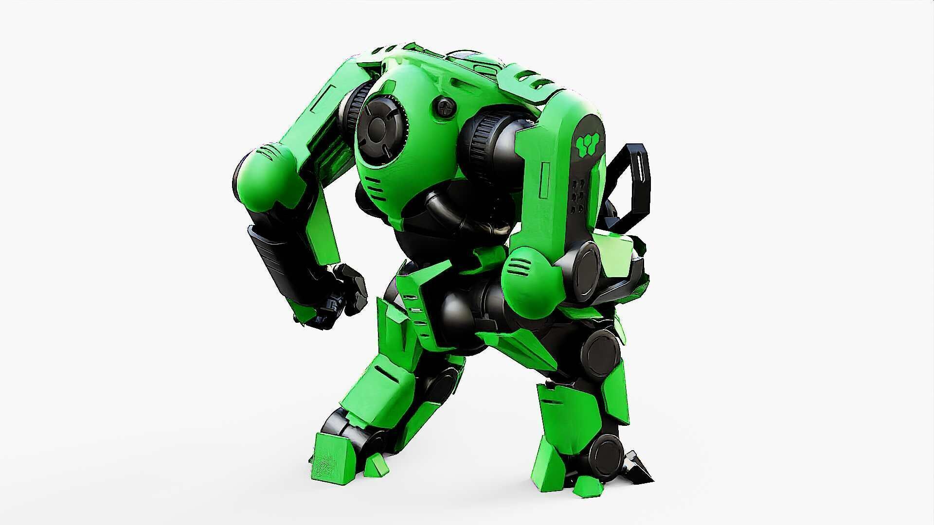 DOOM FIGHTER V-2  Rigged for Unreal Engine - Unity - MIXAMO  3D model_19