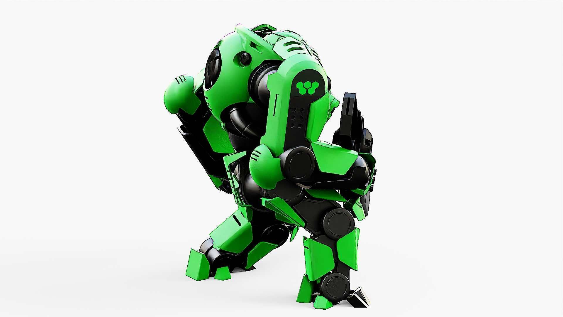 DOOM FIGHTER V-2  Rigged for Unreal Engine - Unity - MIXAMO  3D model_20