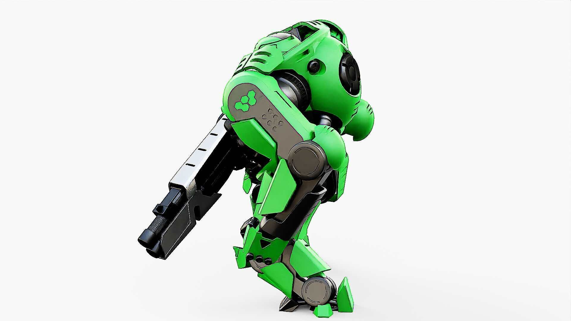 DOOM FIGHTER V-2  Rigged for Unreal Engine - Unity - MIXAMO  3D model_13