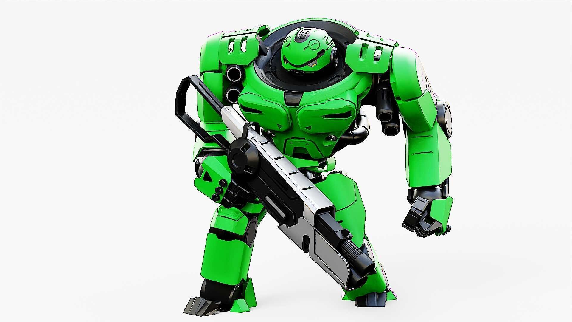 DOOM FIGHTER V-2  Rigged for Unreal Engine - Unity - MIXAMO  3D model_5