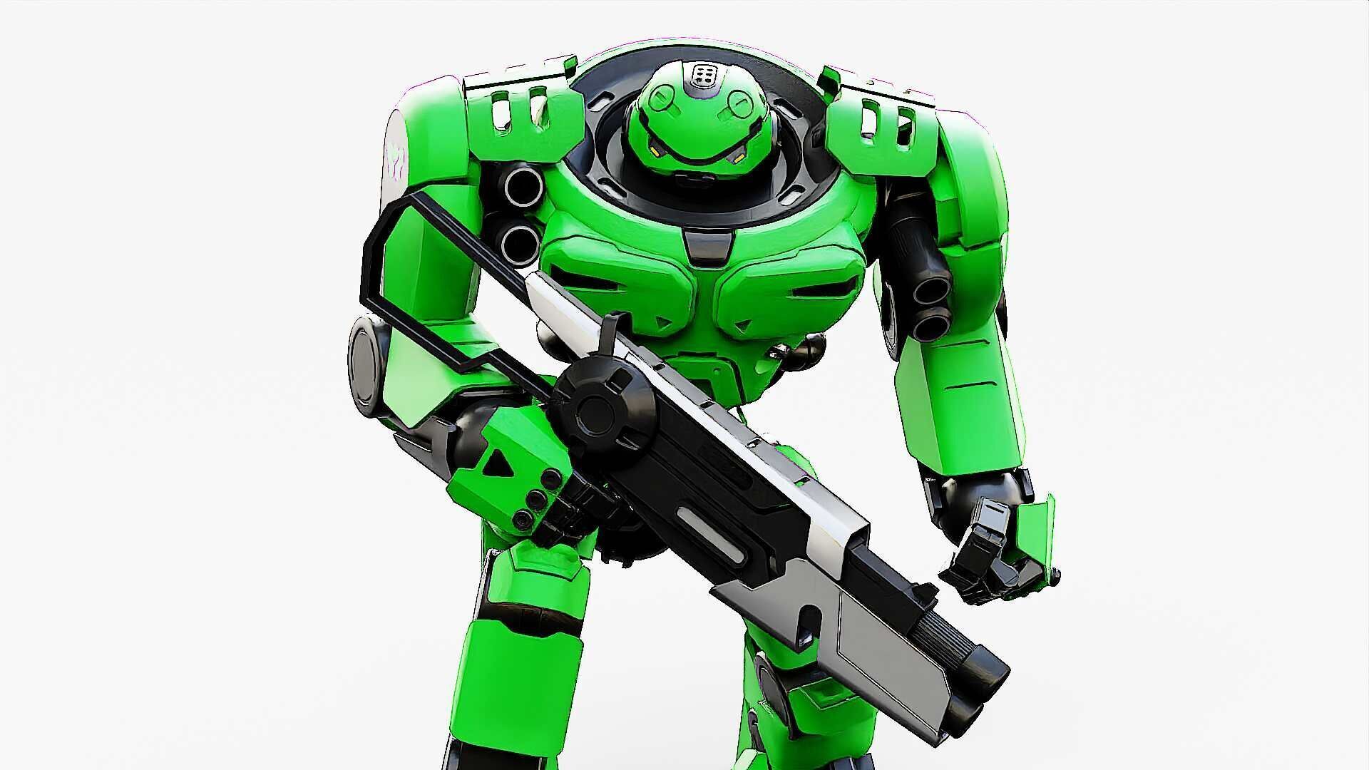 DOOM FIGHTER V-2  Rigged for Unreal Engine - Unity - MIXAMO  3D model_3