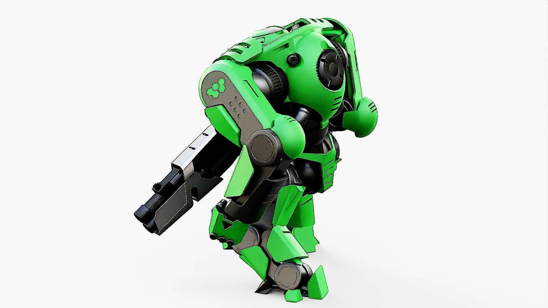 DOOM FIGHTER V-2  Rigged for Unreal Engine - Unity - MIXAMO  3D model_14