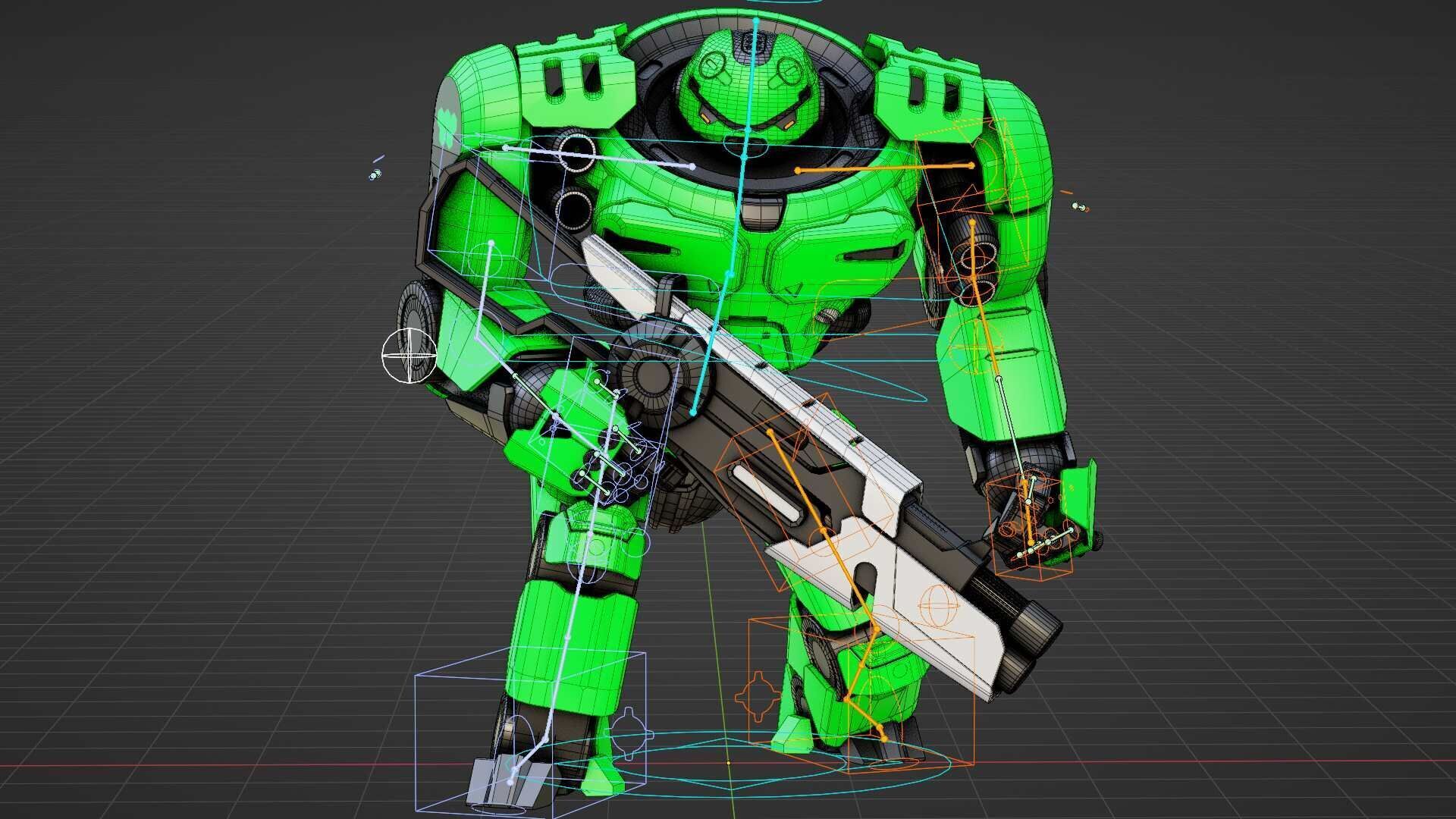 DOOM FIGHTER V-2  Rigged for Unreal Engine - Unity - MIXAMO  3D model_37