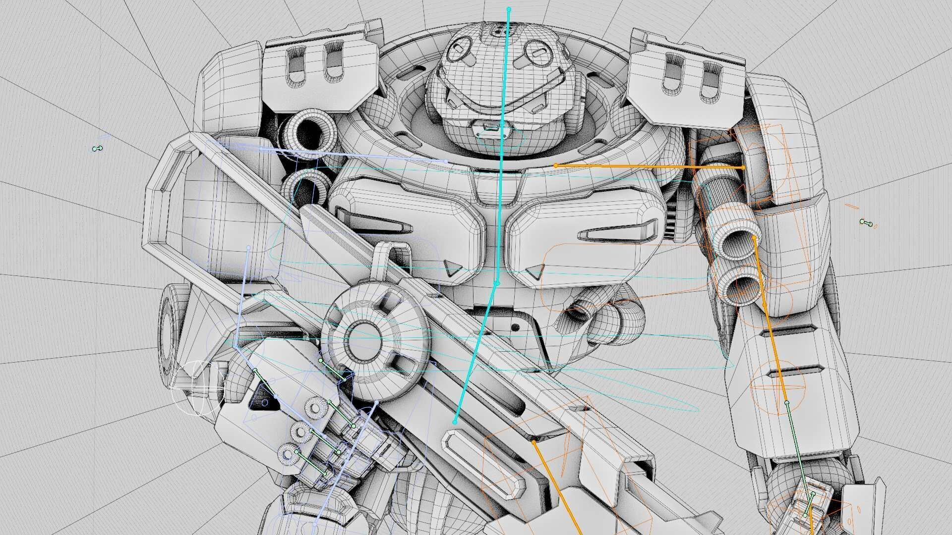 DOOM FIGHTER V-2  Rigged for Unreal Engine - Unity - MIXAMO  3D model_42