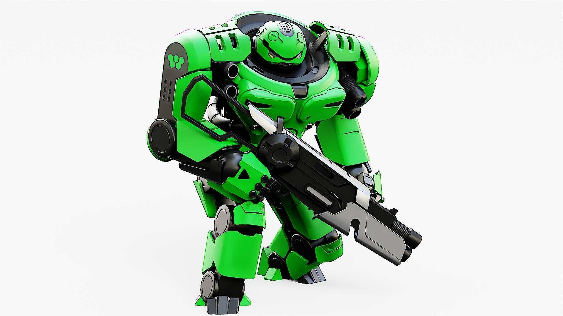 DOOM FIGHTER V-2  Rigged for Unreal Engine - Unity - MIXAMO  3D model_23