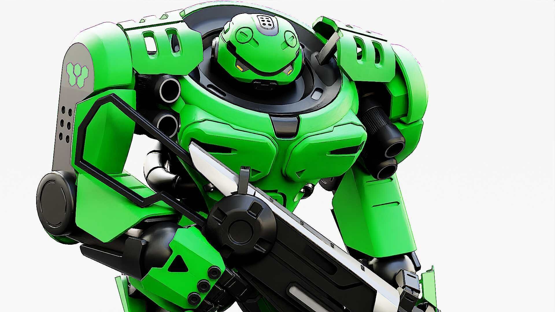 DOOM FIGHTER V-2  Rigged for Unreal Engine - Unity - MIXAMO  3D model_24