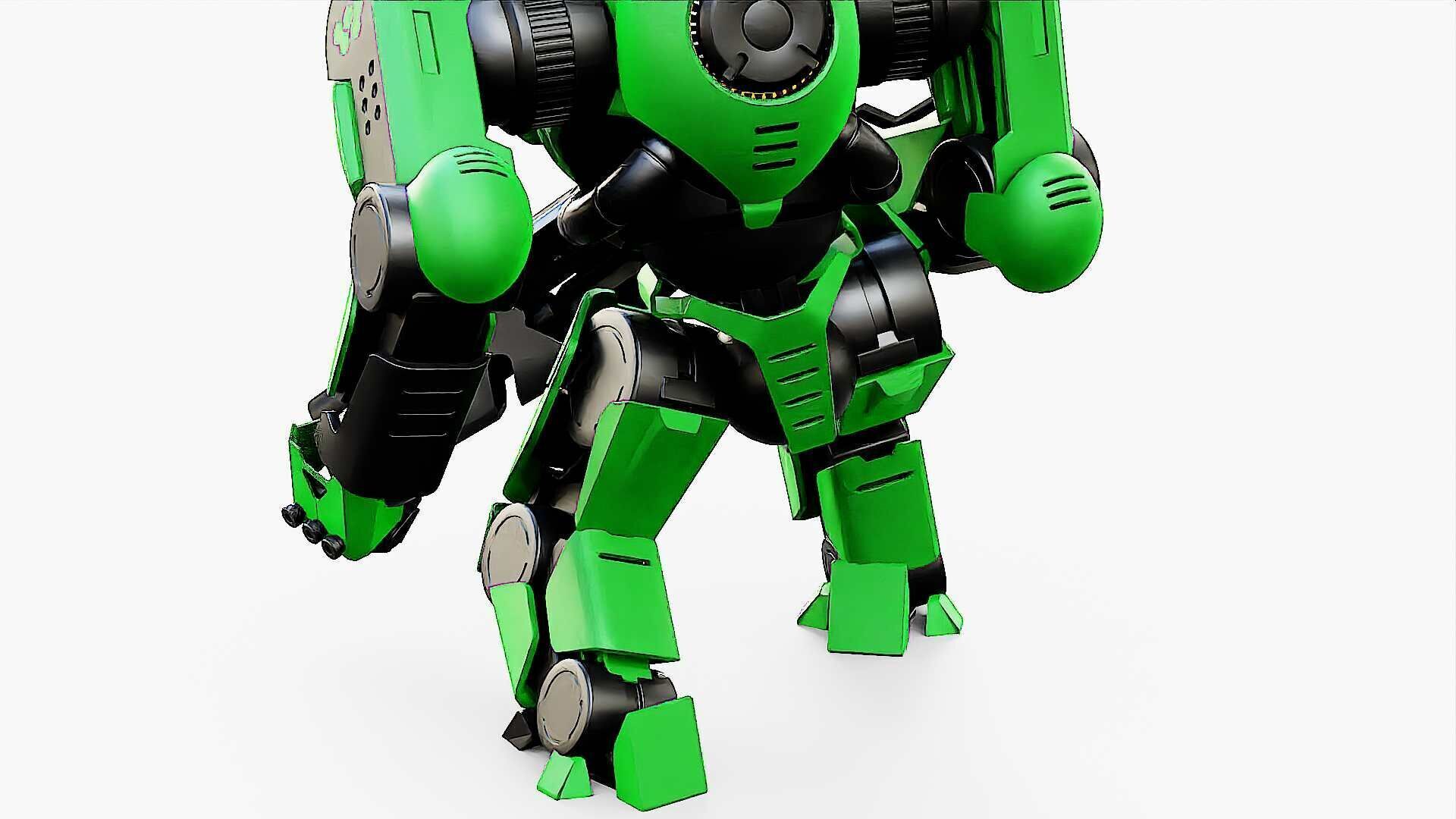 DOOM FIGHTER V-2  Rigged for Unreal Engine - Unity - MIXAMO  3D model_27