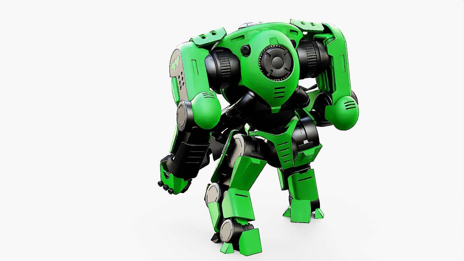 DOOM FIGHTER V-2  Rigged for Unreal Engine - Unity - MIXAMO  3D model_16