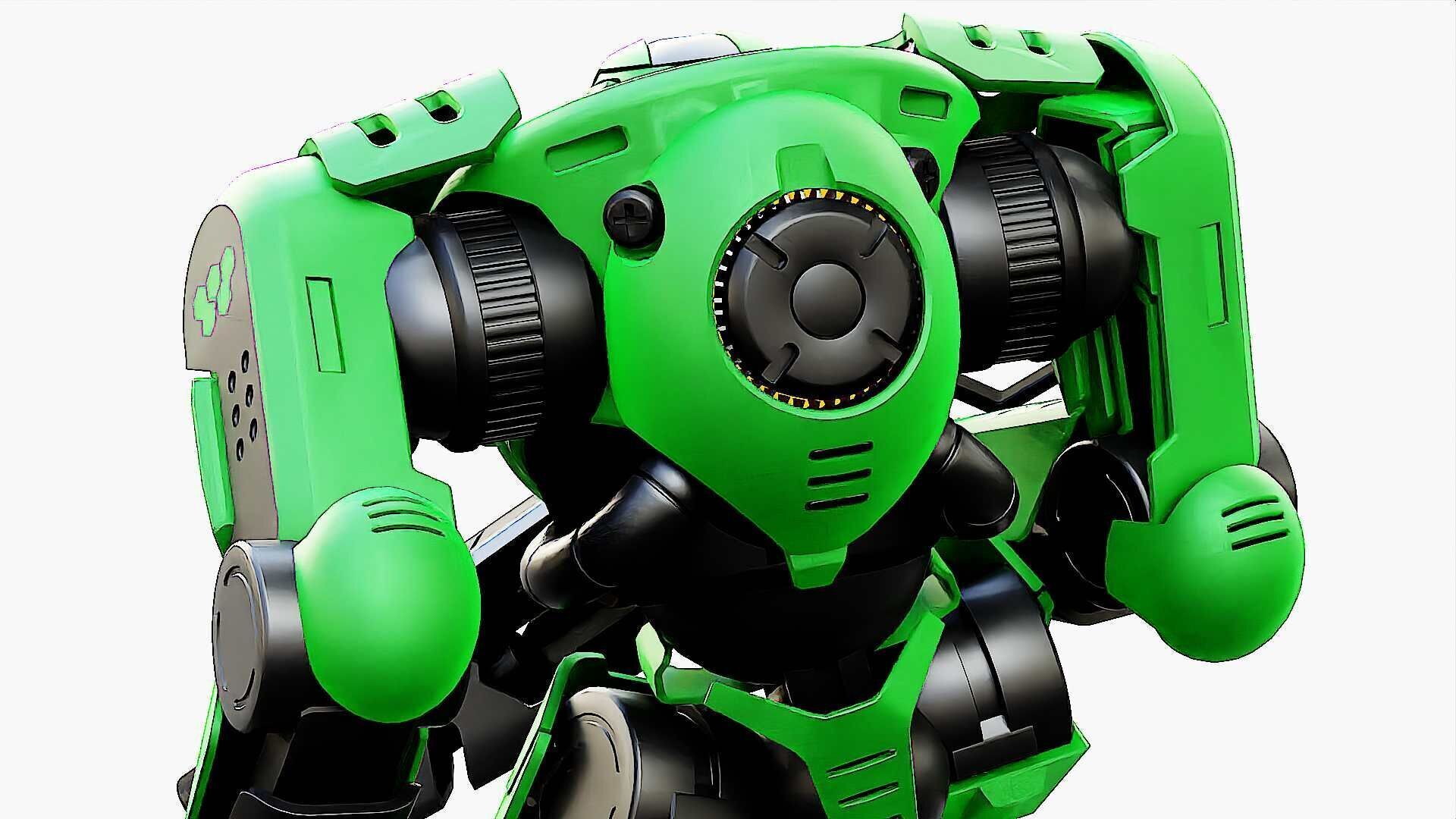 DOOM FIGHTER V-2  Rigged for Unreal Engine - Unity - MIXAMO  3D model_26