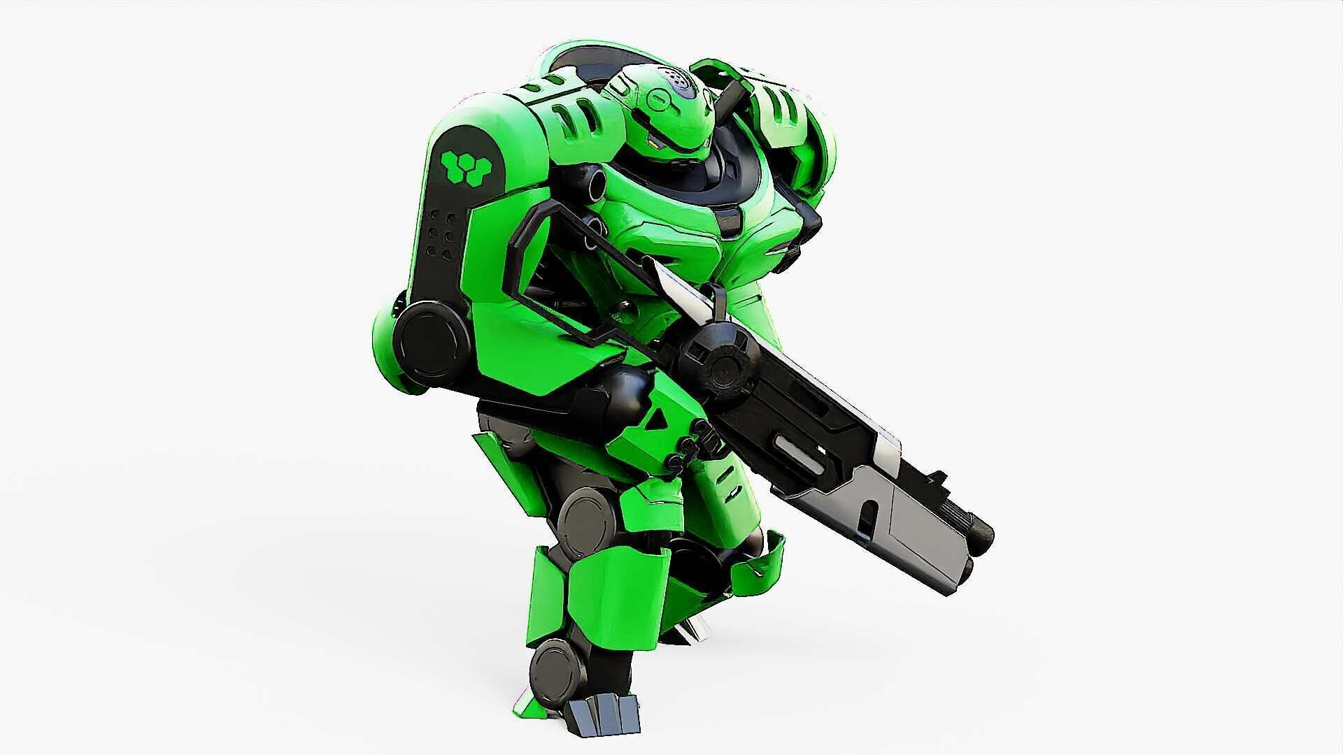 DOOM FIGHTER V-2  Rigged for Unreal Engine - Unity - MIXAMO  3D model_22